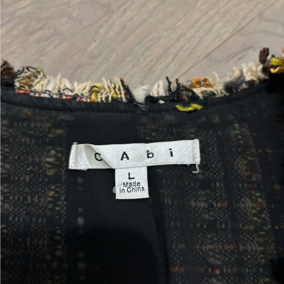 CAbi Multi-Color Paris Boucle Wool Blend Blazer Size Large - Picture 4 of 7